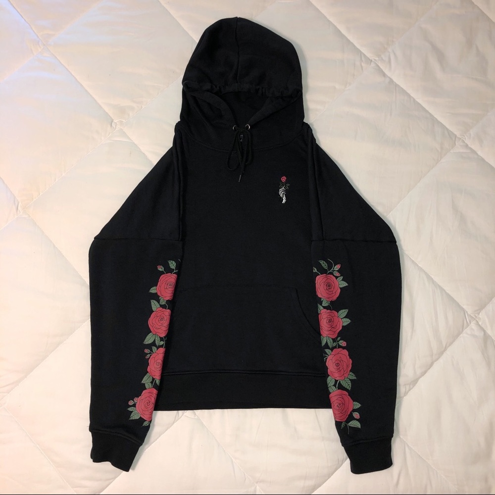 Zumiez Rose Sleeve Hoodie